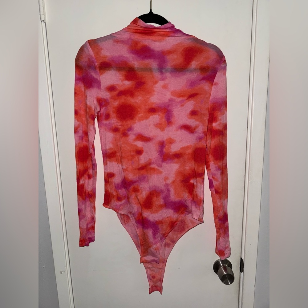 Leith Coral and Fuchsia Top